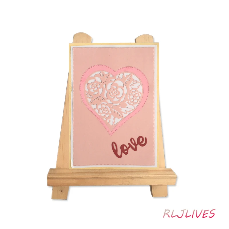 

Hollow Heart Metal Cutting Dies Stencils for DIY Scrapbooking Stamp/photo album Decorative Embossing DIY Paper Cards