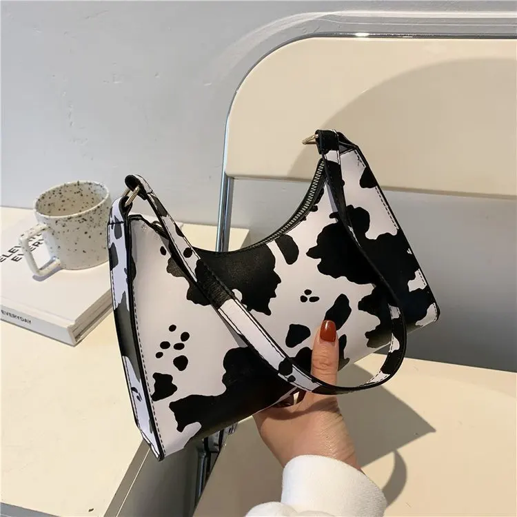

Women Animal Printed Handbags Lady Casual Zipper Shoulder Totes Underarm Bags Youth Ladies Simple Versatile Bag