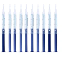 10 pieces teeth whitening gel peroxide dental bleach gel 16 22 35 44 bleaching tooth whitener syringe gel 3ml