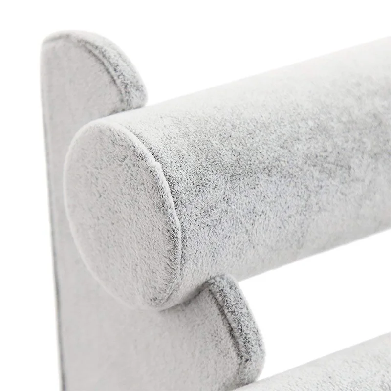 

Triple Bracelet Holder Jewelry Display Stand Watch Bangle Bar Necklace Storage Organizer Gray