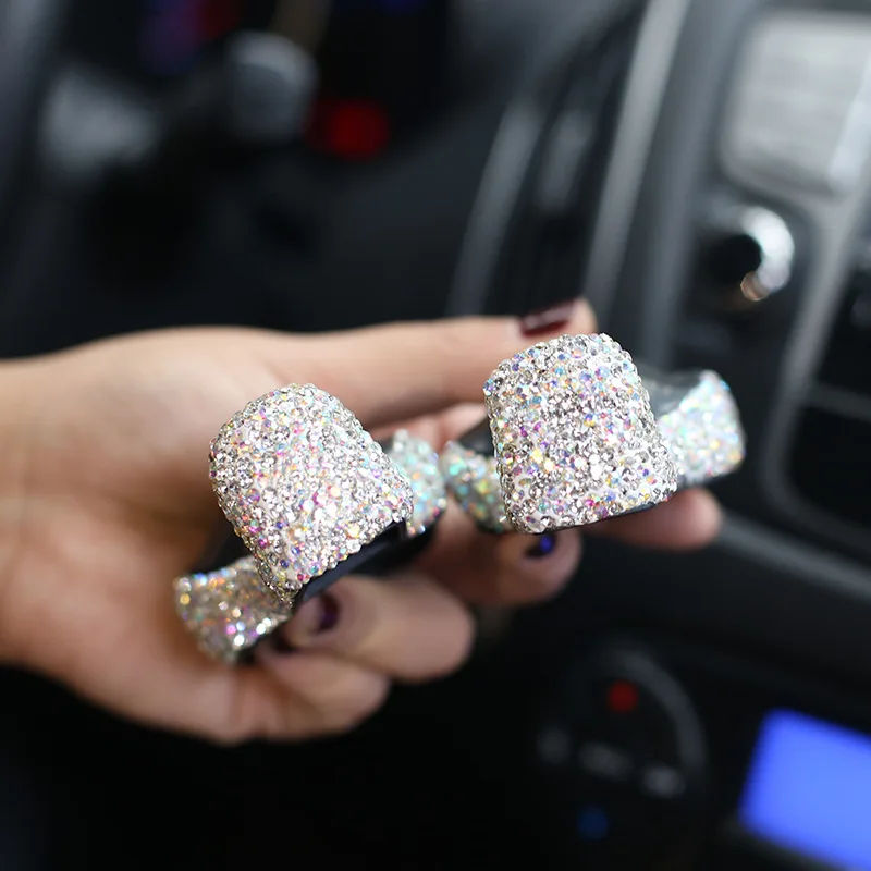 Универсальный Роскошная обувь с украшением в виде кристаллов автомобиля крючки