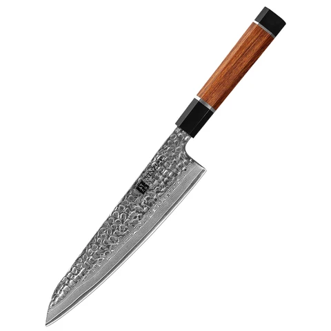 Нож шеф-повара XINZUO VG10, японская Дамасская сталь, 8,2 дюйма, кухонный инструмент из нержавеющей стали, подарочные ножи Gyuto