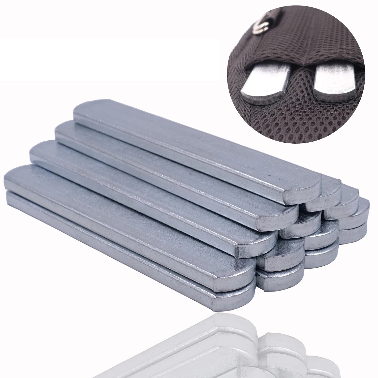 

Professional Adjustable Loading Weight Vest Steel Plates Special Plates 8 Pcs Vest Weights Invisible Steel Plates