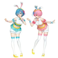original easter bunny girl rem ram action figure anime re life in a different world from zero collectible figurine toy model