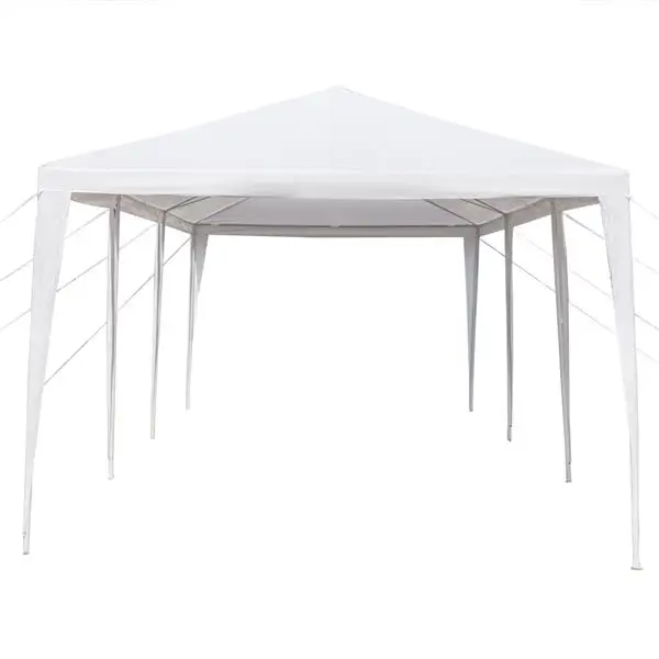 Carpa impermeable de cinco lados de 3x9m, tuber&iacute;a de hierro de tela PE con tubo en espiral adecuado para bodas, camping, estacionamiento y otras fiestas-4