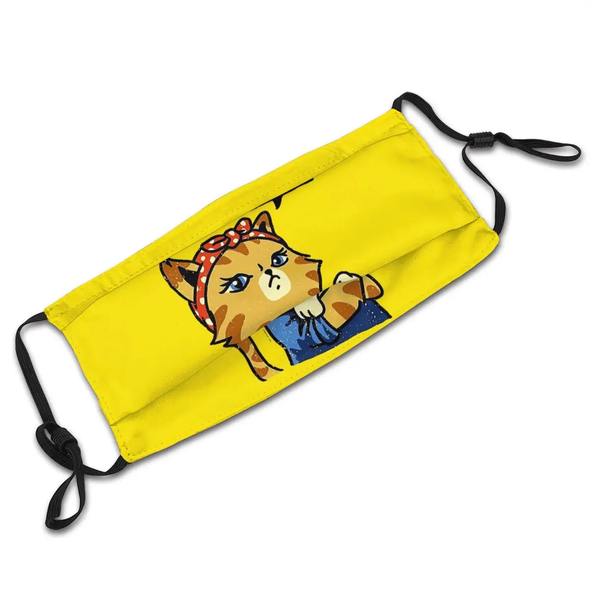 

Purrrsist Unisex Reusable Face Mask Funny Cat Lover Anti Haze Dust Mask With Filters Protection Cover Respirator Mouth Muffle