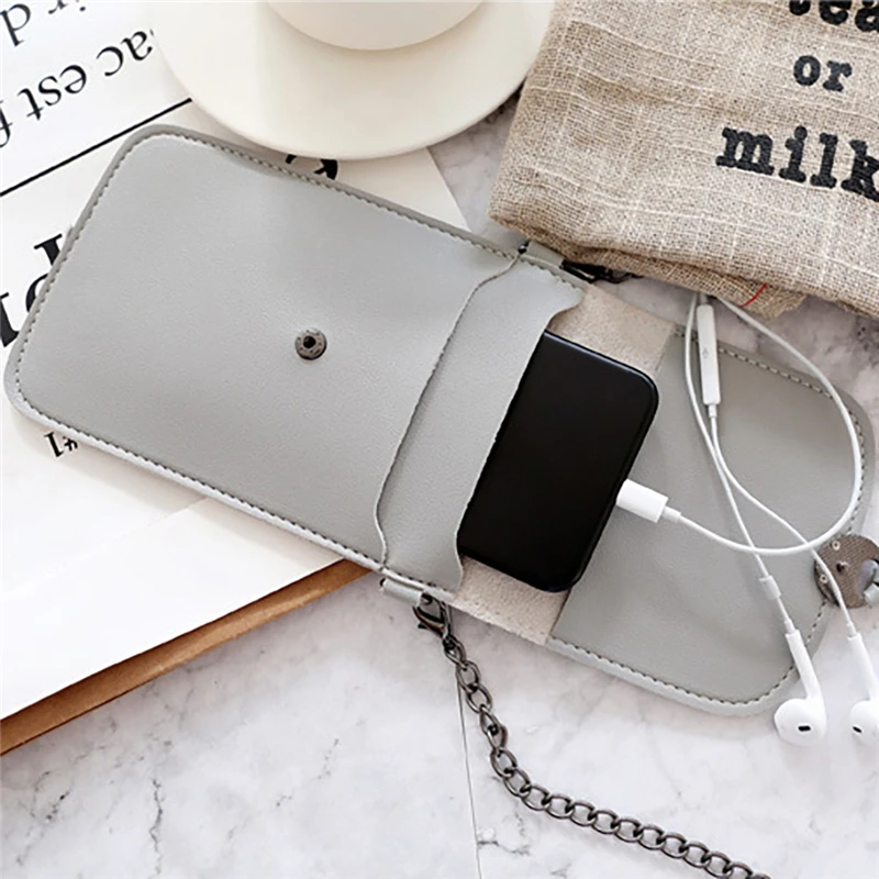 

Fashion Womens Phone Bag Touchable Leather Change Bag Crossbody Mini Shoulder Bag Wallet 100% brand new and high quality A50