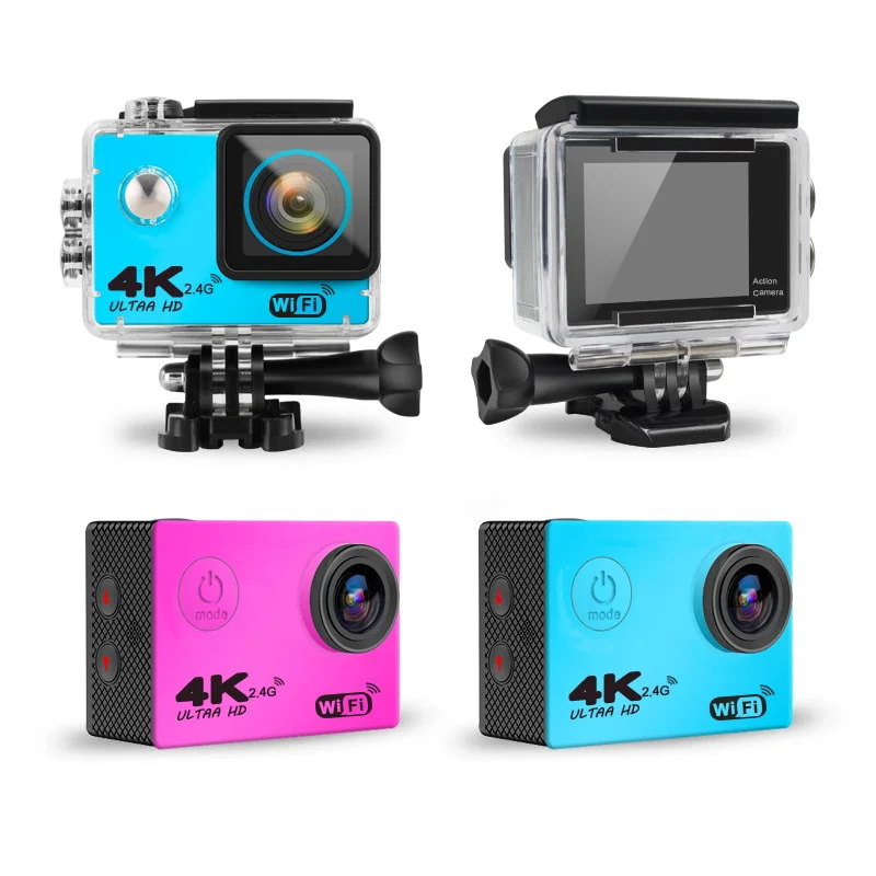 Цена Экшн-камера H9R Ultra HD 4K WiFi с дистанционным управлением, Спортивная видеокамера DV 170D Go, водонепроницаемая профессиональная фотокамера