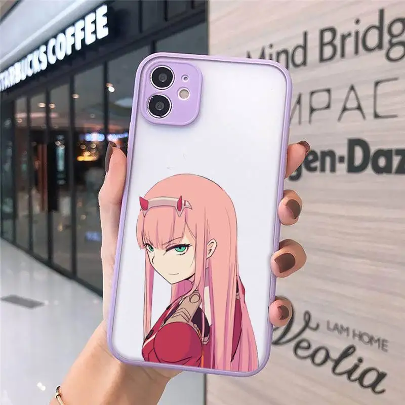

DARLING in the FRANXX ZERO TWO Phone Cases Matte Transparent For iPhone 12 Mini 11 Pro XR XS Max 7 8 Plus