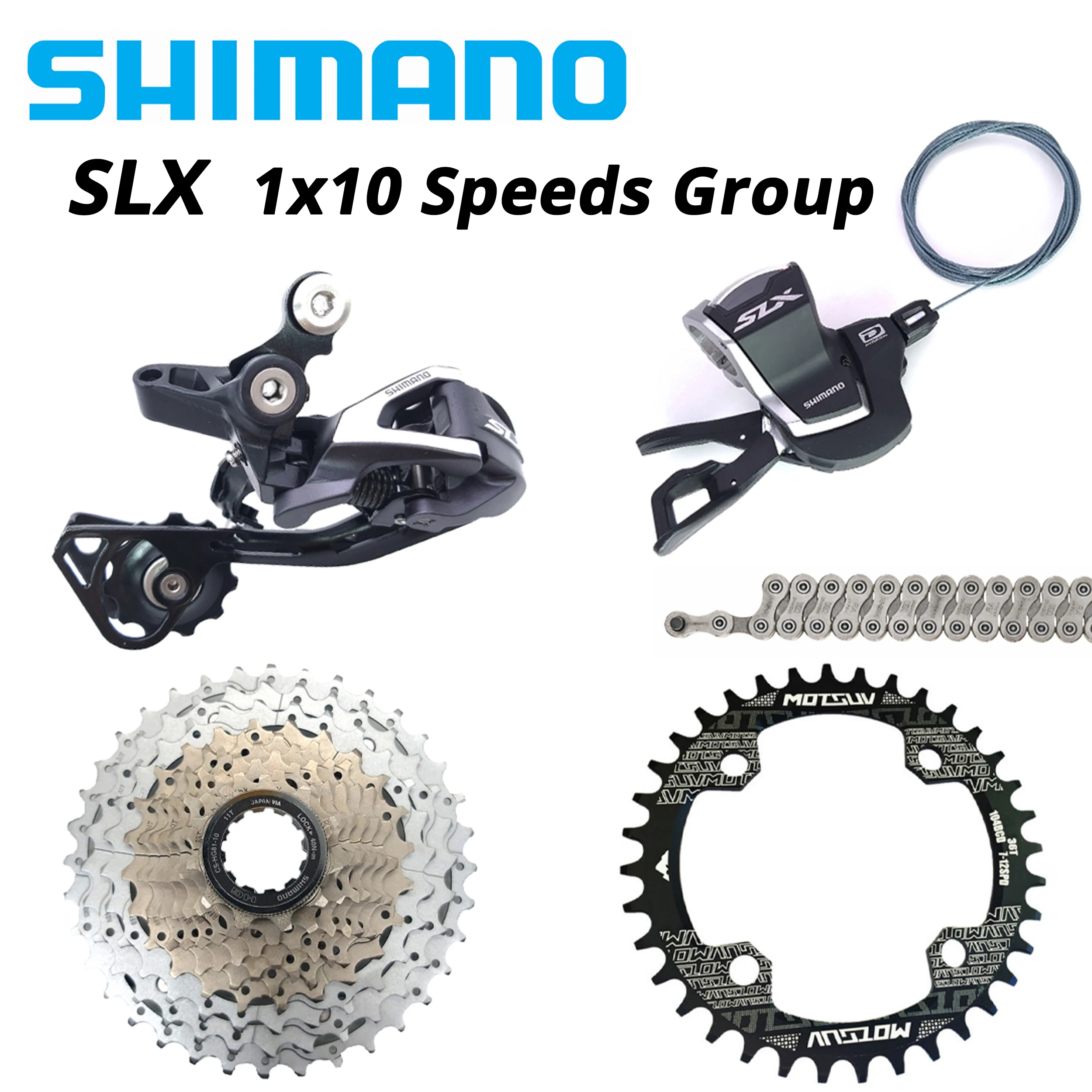 Звездообразная звезда Shimano SLX 1X10S 10 S скоростная деталь для велосипеда 36T m2 11 42T 46T