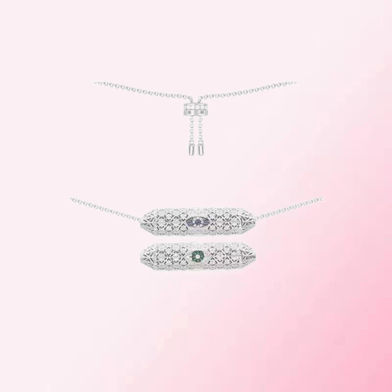 

1:1 Make 925 Sterling Silver Customized Mysterious Eye Personalized Fashion Exquisite Necklace