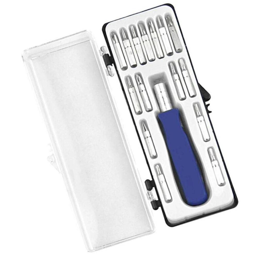 

Magnetic Precision 16-in-1 Screwdriver Bit Set Repair Tool Chrome-vanadium Steel