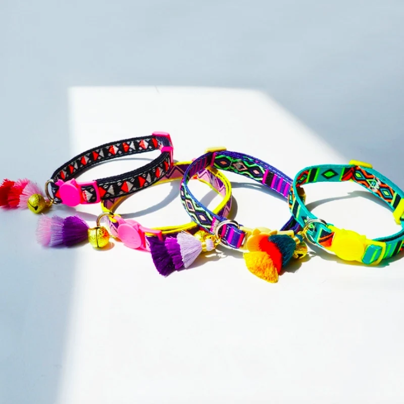 Очаровательный ошейник для кошек и собак эластичный регулируемый мягкий