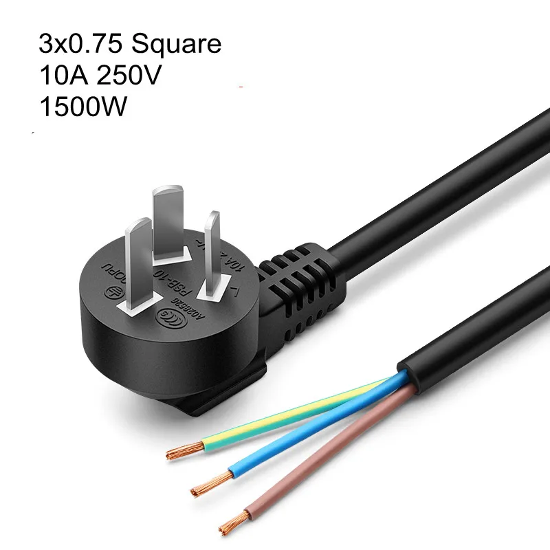 

Шнур питания 1,5 м, 2,8 м, с австралийской вилкой, с открытым хвостом, для компьютера, с одной головой, 18AWG, 3x0,75, квадратный, 10 А, 250 В, 1500 Вт, для всех...