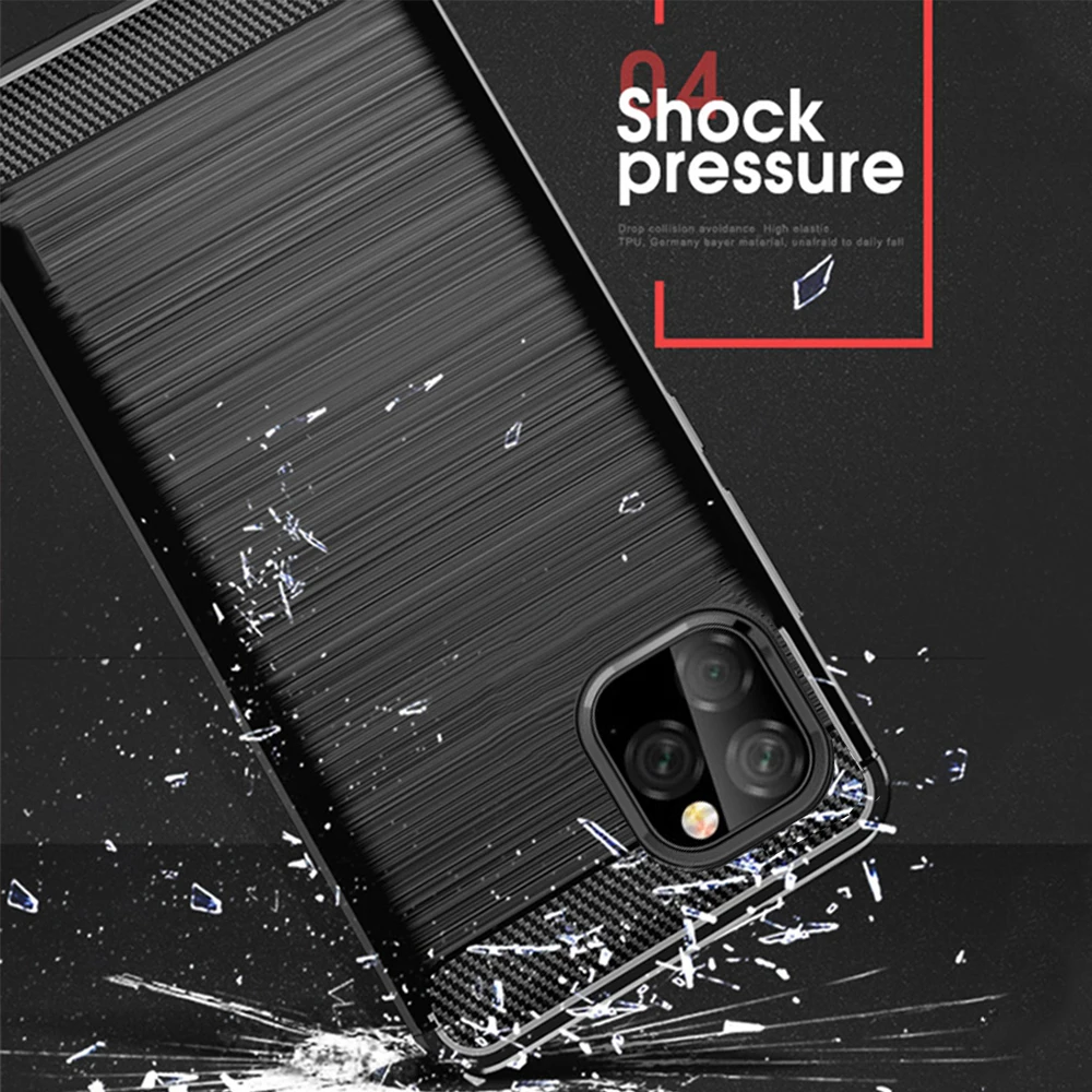 Для iPhone 11 Pro Max чехол из углеродного волокна противоударный чехол для телефона iPhone 11 Pro Чехол полный защитный бампер оболочка