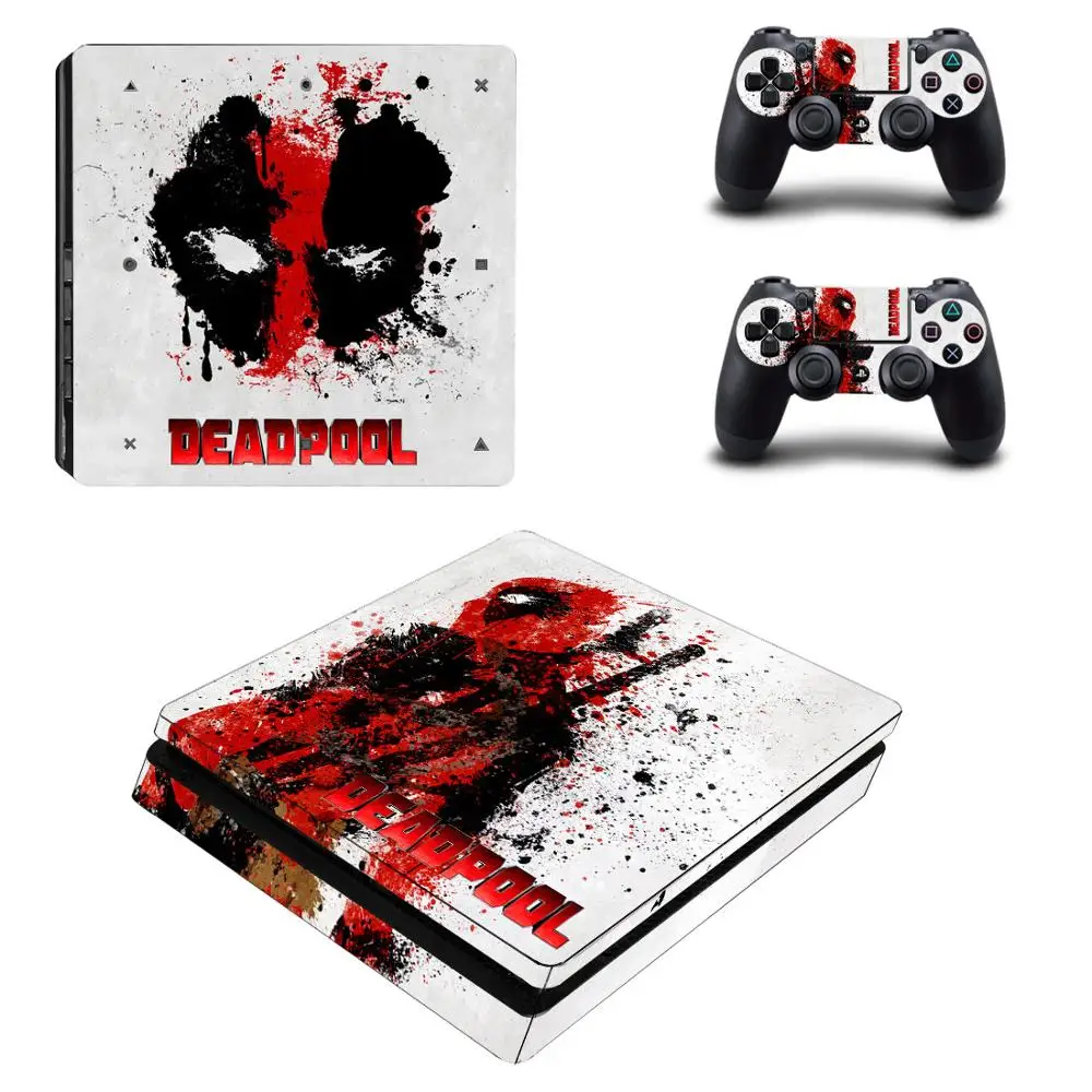 Deadpool PS4 тонкая наклейка s PS 4 Play station Тонкая виниловая Pegatinas для playstation Slim консоль и