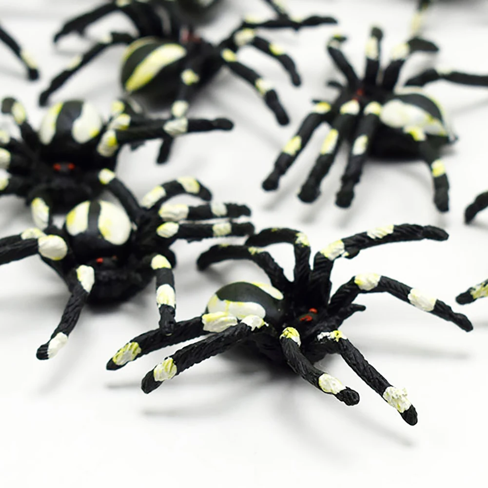 1 шт. TPR шалость реалистичные паук игрушки материалы для декораций на Хэллоуин