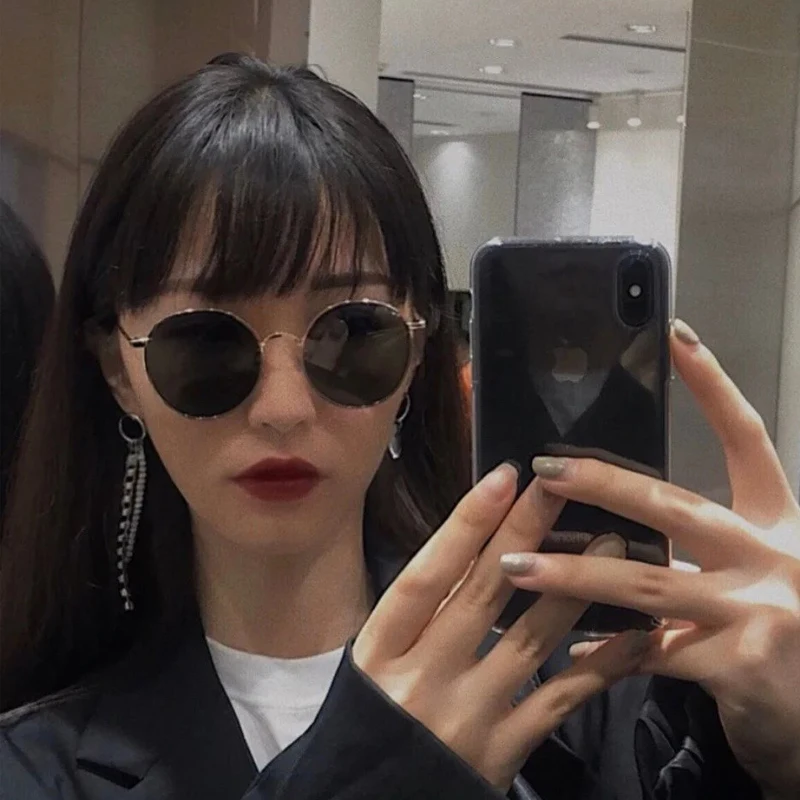 

Korea Brand GM Fashion Round metal sunglasses GENTLE waterdrop Acetate polarization UV400 lens men women MONSTER Sunglasses