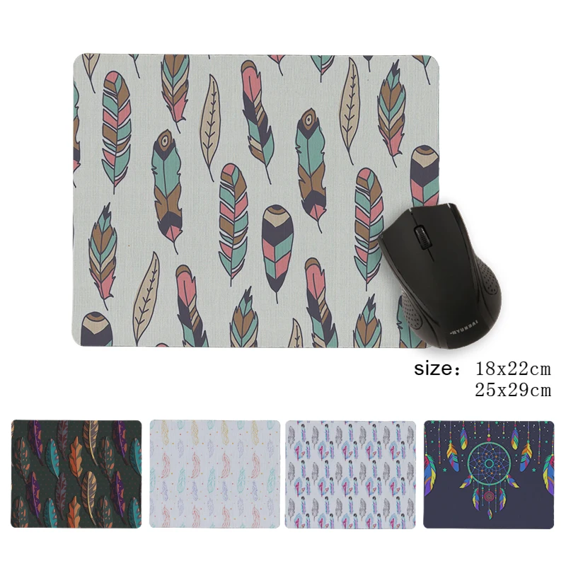 Non-Skid Rubber Large Size Gaming Mouse Pad Dream Catcher Feather Pattern Computer Laptop Anime Mat | Компьютеры и офис