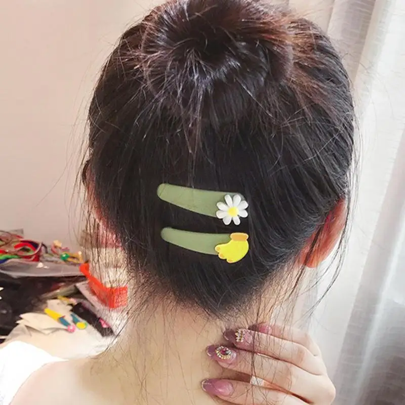 2 шт./компл. милый Для женщин Заколки для волос с принтом арбуза типа &quotбанан&quot