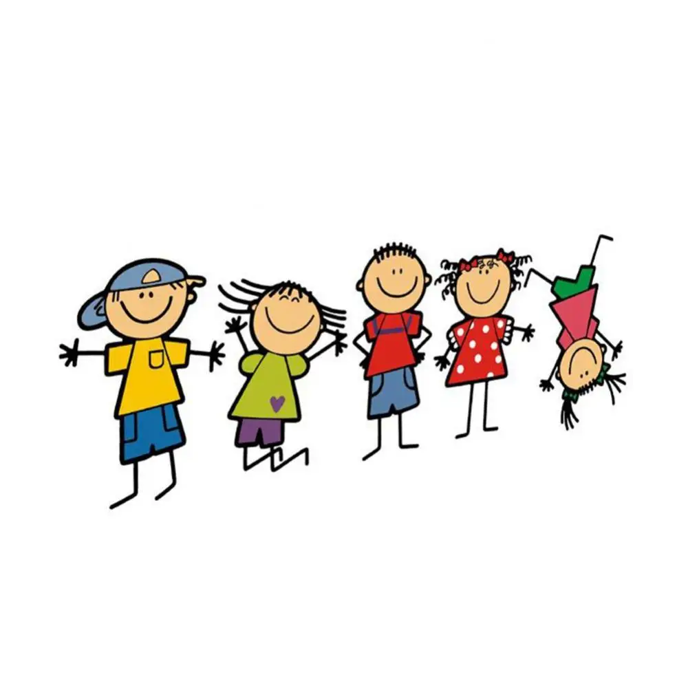 

Funny Cartoon Kid Boy Girl Car Sticker Wall Window Body Decal Car Styling Decor