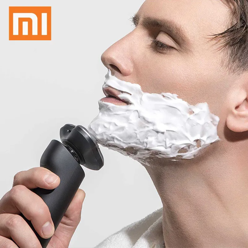 Xiaomi Mijia мужские электробритвы 3D Плавающие тройные лезвия сухой влажный основной-Sub двойное лезвие турбо+ режим удобная чистка