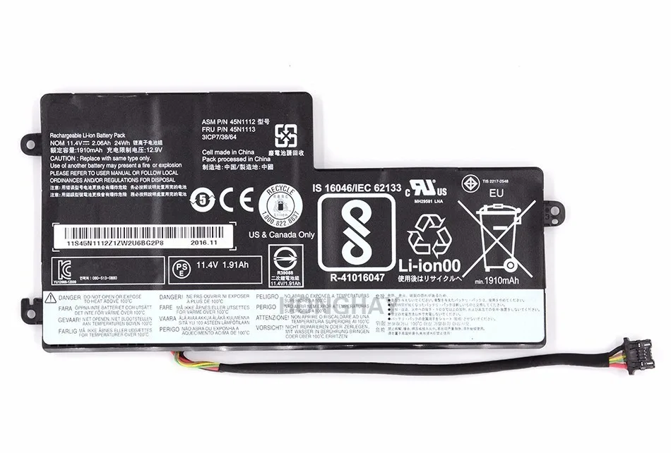 HONGHAY 45N1112 45N1113 аккумулятор для ноутбука lenovo Thinkpad X240 X240S X250 X250S T440 T440S T540 45N1108 45N1109