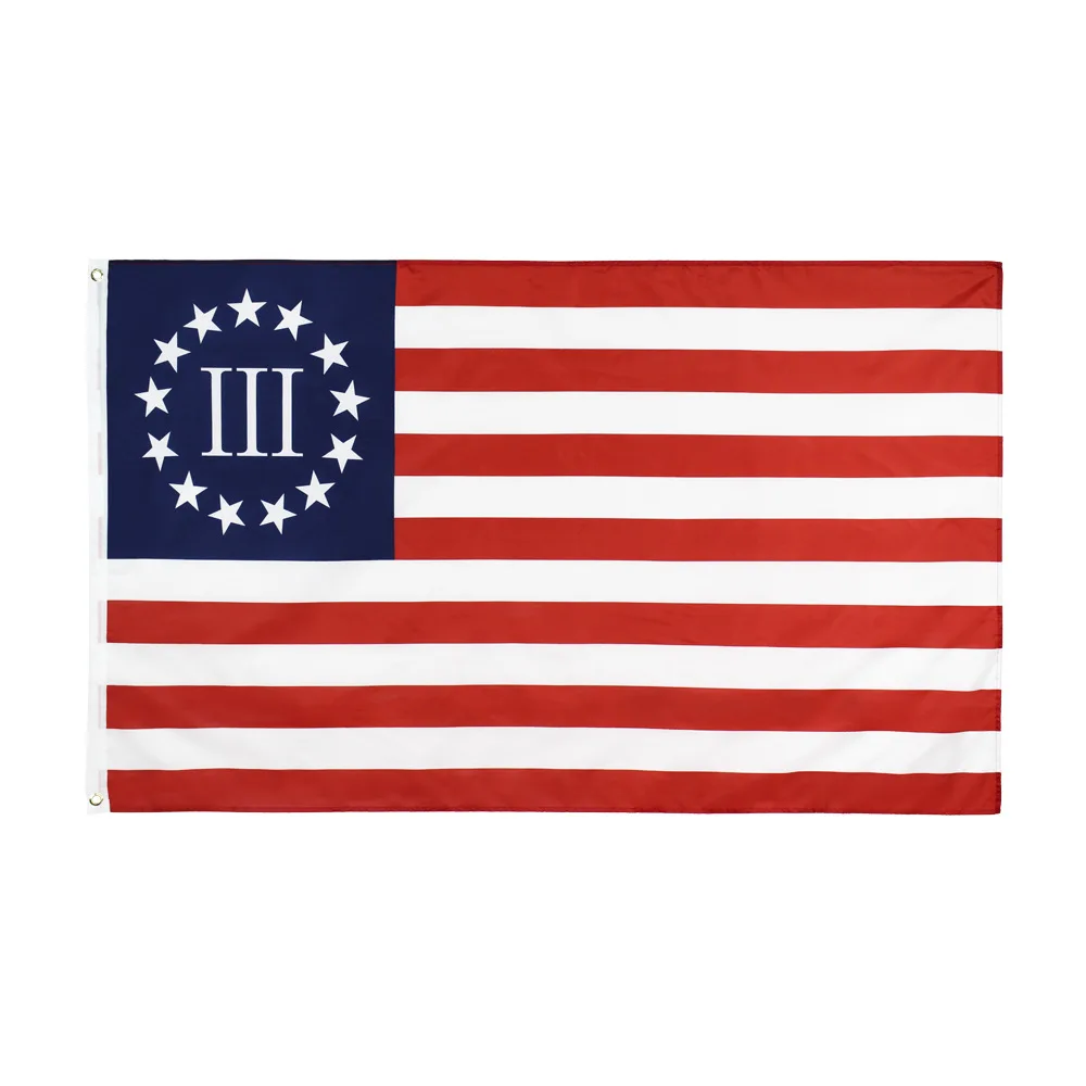 Флаг Betsy Ross 100D полиэстер 3x5 футов 90x150 см с двумя латунными Люверсами | Дом и сад