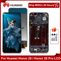 6 26 for huawei honor 20 lcd display touch screen digitizer for nova 5t honor 20 pro display yal l21 yal al10 assembly parts