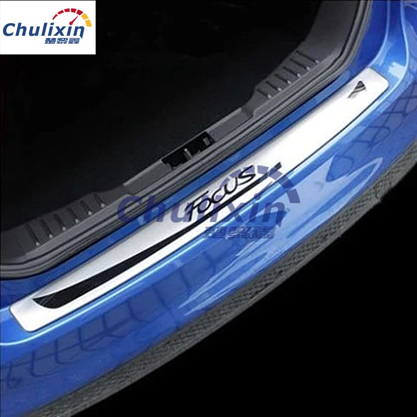 Автомобильный Стайлинг для 2012-2015 Ford Focus 3 MK3 нержавеющая сталь задняя Задняя