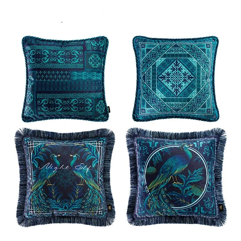 Декоративные Чехлы с павлином для дивана и кровати 18x18 45x45 см|Наволочки| |