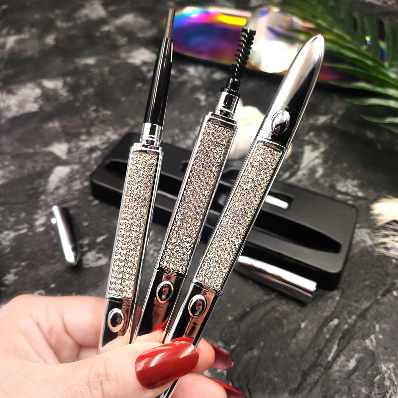 Карандаш для бровей Hojo треугольный блестящий ромбовидной формы стойкий