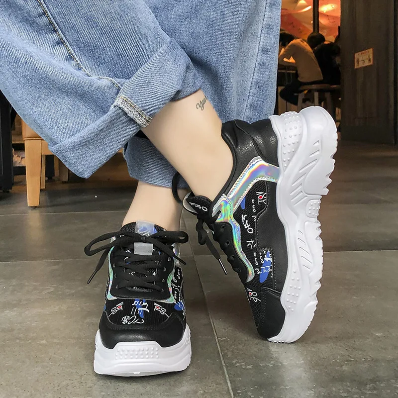 

2019 New Spring Fashion Women Casual Shoes Comfortable Platform Shoes Woman Sneakers Ladies Trainers Chaussure Femme Shoes