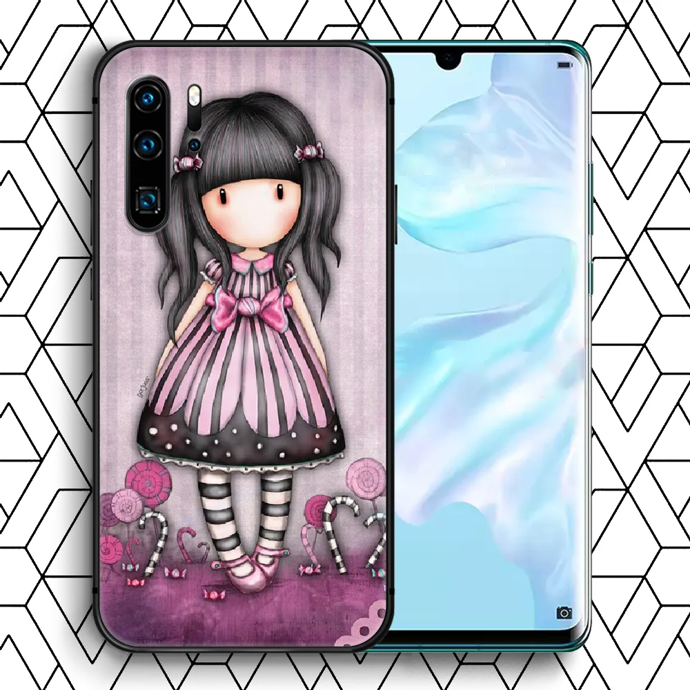 

Santoro Gorjuss Phone case For Huawei P Mate Smart 10 20 30 40 Lite Z 2019 Pro black hoesjes trend prime tpu coque silicone