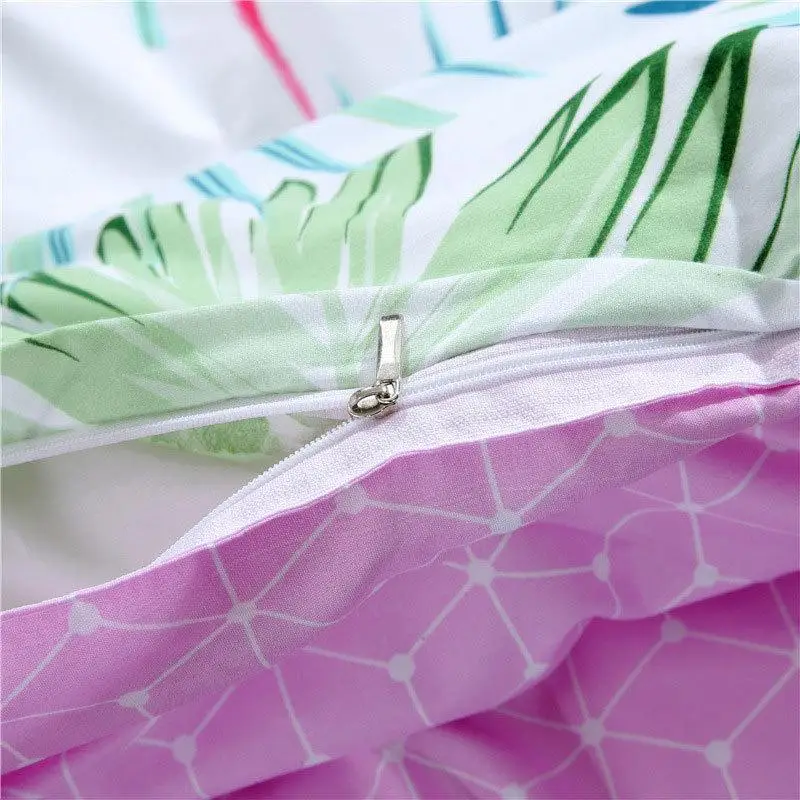 37 Tropical Plant 4pcs Kid Bed Cover Set Duvet Adult Comforter Bedding Sets Child King Size 2TJ-61006 | Дом и сад