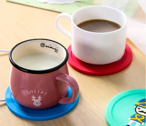 Мультяшные креативные Силиконовые Электрические Изоляционные подставки с USB