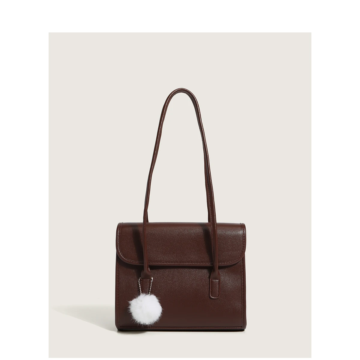 

High Quality PU Leather Handbag For Girl 2021 New Arrival Fashion Messenger Shoulder Bag Small Briefcase