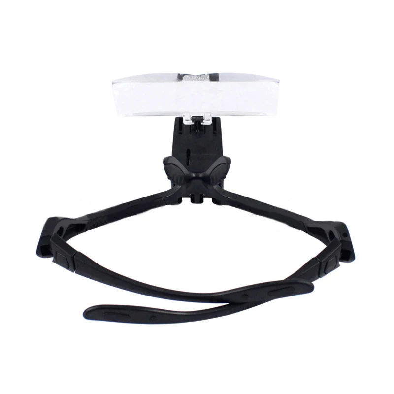 

Head-mounted Headband Magnifying Glass Eye Repair Magnifier LED Light Head-mounted hot (NO BATTERY)