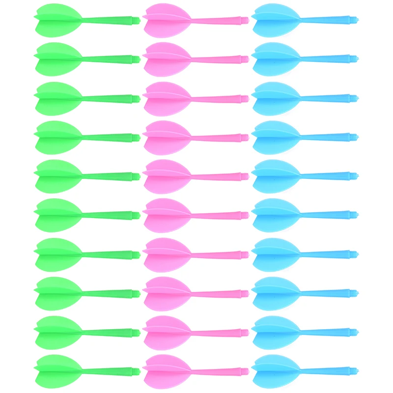 Набор для полетов из 30 предметов ABS красные желтые синие дротики Сменные