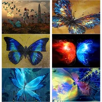 5d diy diamond painting butterfly diamond embroidery animal scenery cross stitch full square round drill crafts gift home decor