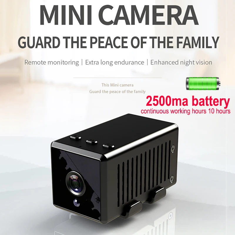 HD 1080p Мини Wifi микро камера ночная версия мини Экшн ip датчик движения видеокамера