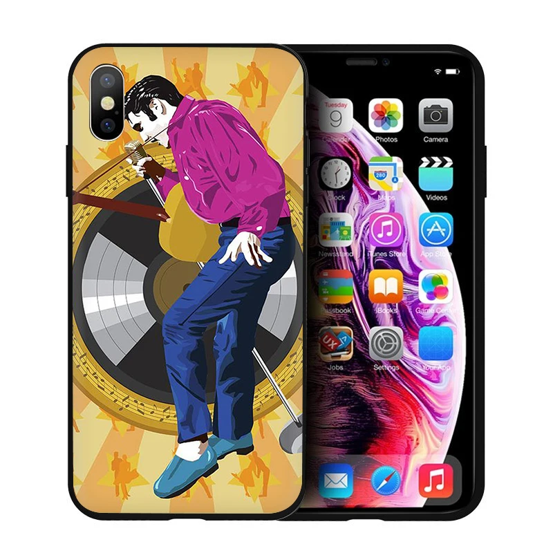 B11 Мягкий силиконовый чехол для телефона EWAU Elvis Presley для iPhone 5 5S SE 6 6s 7 8 plus X XR XS 11 Pro Max - Цвет: B11