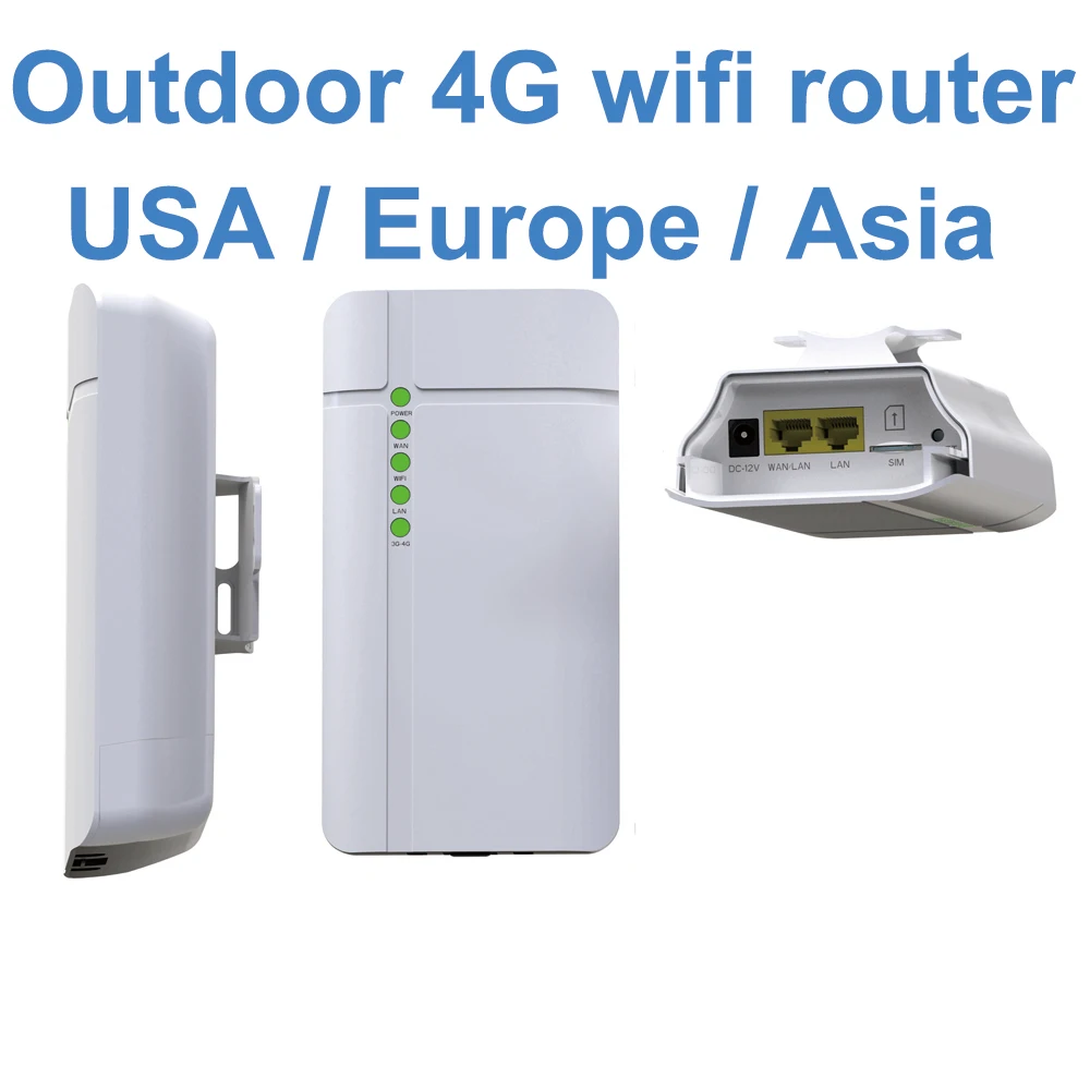 

GC112 Waterproof Outdoor 4G CPE Router CAT4 LTE WiFi Router 3G/4G SIM Card for IP Camera Outside WiFi Coverage