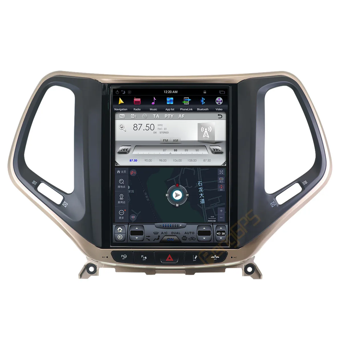 Автомагнитола для JEEP Cherokee 2014-2019 Android мультимедийный плеер стерео экран Tesla аудио