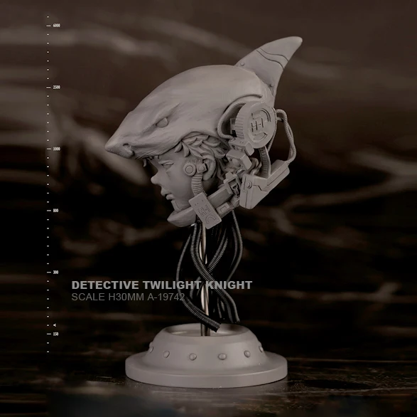 1/6 резиновые наборы фигурка Pioneer Shark Helmet Подростковый бюст модель из смолы