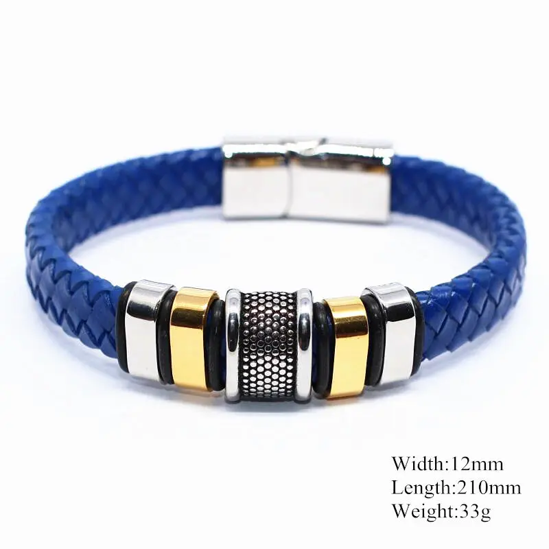 LOOKER Handmade Genuine Leather Weaved Man Bracelets Casual/Sporty Cool Men Jewelry De Couro Pulseiras Masculinos | Украшения и