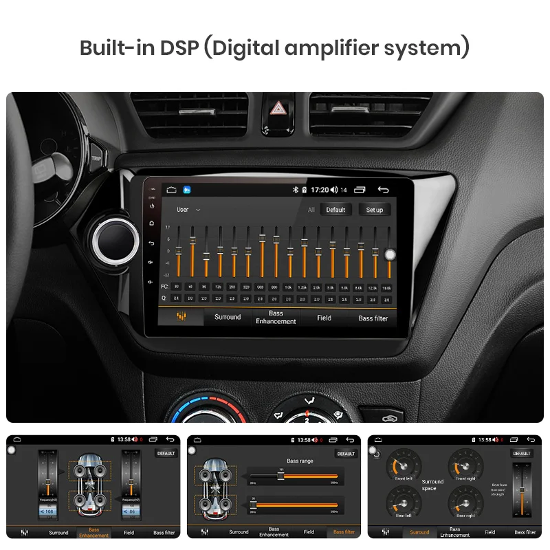 Junsun 4G+ 64G CarPlay DSP Android 8,1 автомобильный Радио Мультимедиа Стерео Аудио плеер gps 2 Din для hyundai Santa Fe 2 2006-2012 без DVD