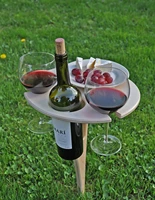 outdoor portable wine table deluxe foldable small beach table erfect wine picnic table accessory for wine outdoor entertaining