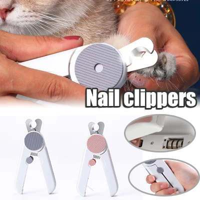 

Professional Pet Dog Cat Nail Clipper Stainless Steel Trimmer with LED Light For Dogs Cats Animals Pet Grooming VJ-Drop