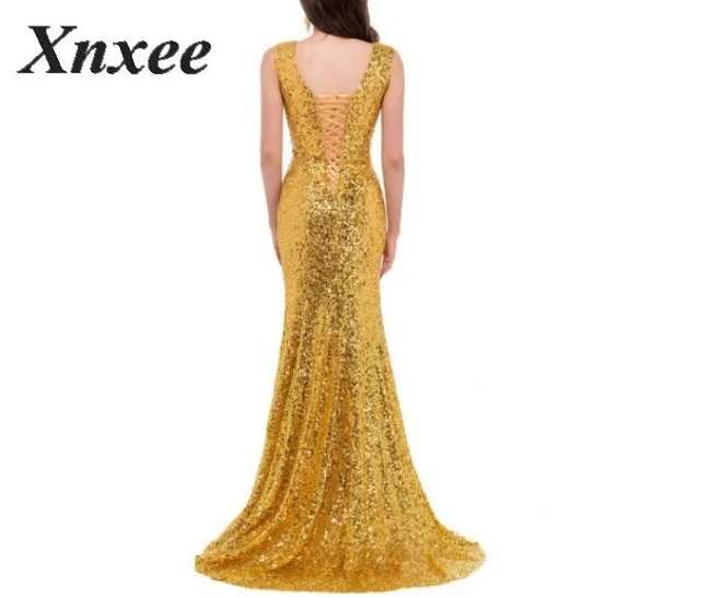 Xnxee 2020 Vestidos сексуальное однотонное желтое длинное платье с v-образным вырезом и
